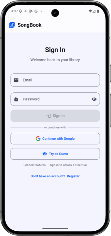 Phone login light