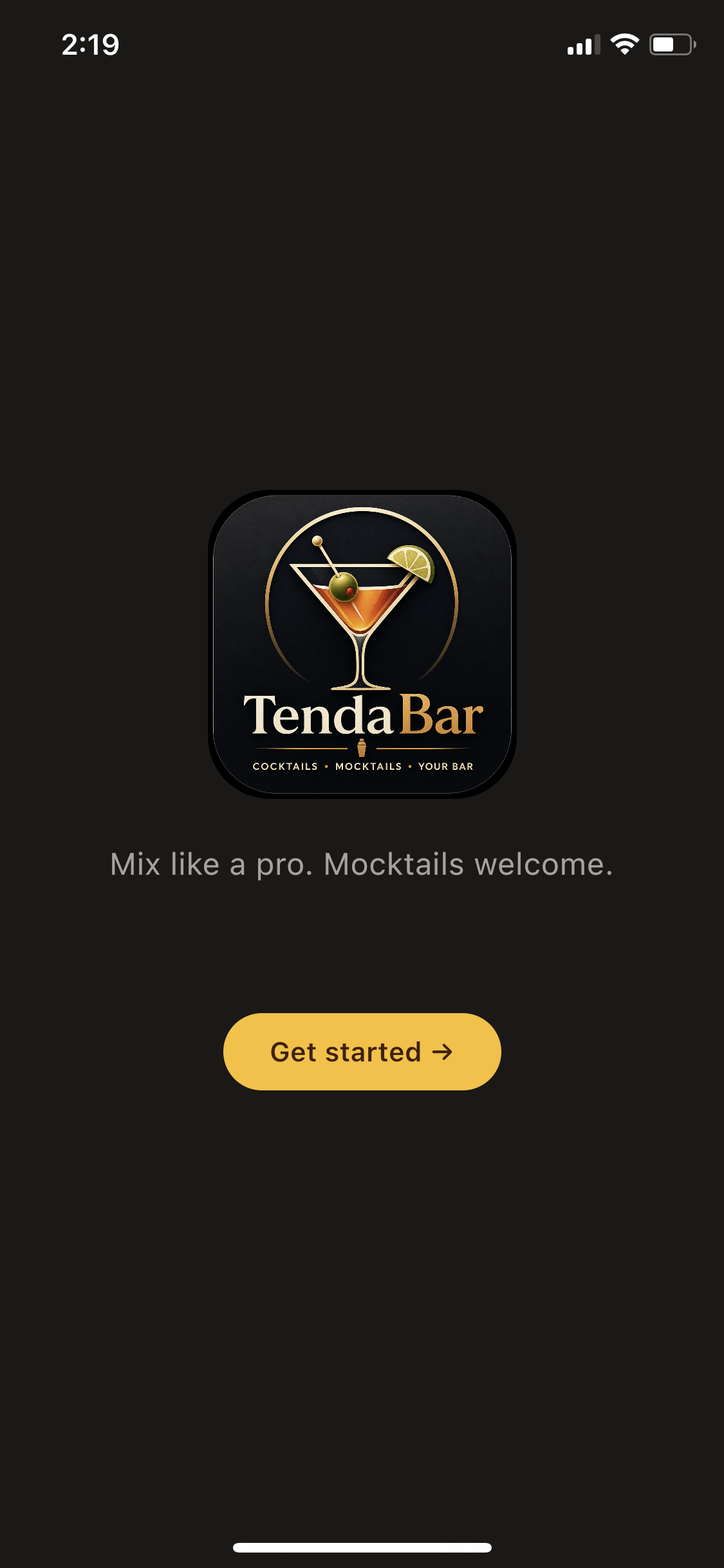 TendaBar splash
